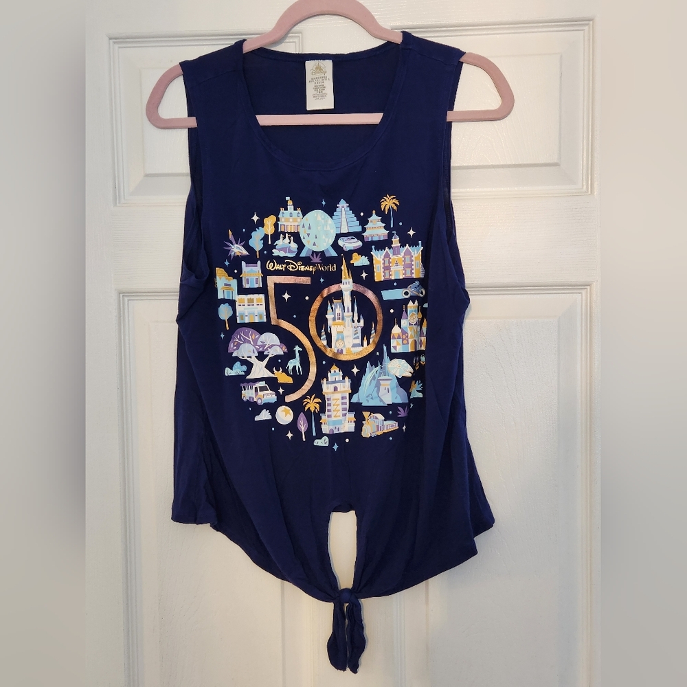 Disney World WDW 50th Anniversary Tank Top Large EUC